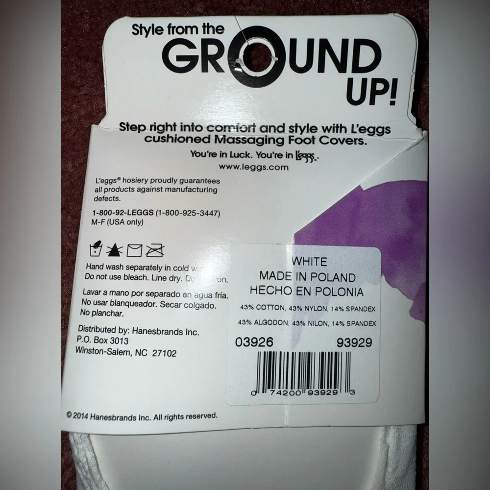Leggs‎ White Foot Covers 6Pairs - 3 packs!